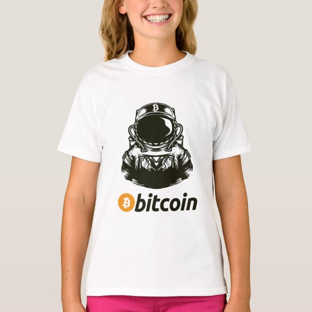 Camiseta Astronauta Cripto BITCOIN (Frente)