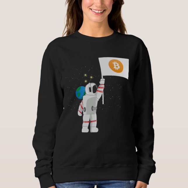 Camiseta Astronauta Cripto Criptomoedas Negociante de Cript (Frente)