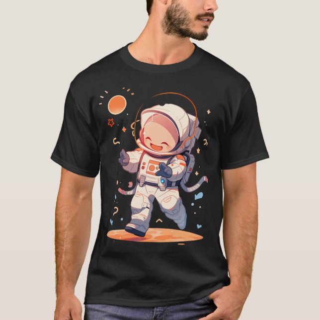 Camiseta Astronauta Cute (Frente)