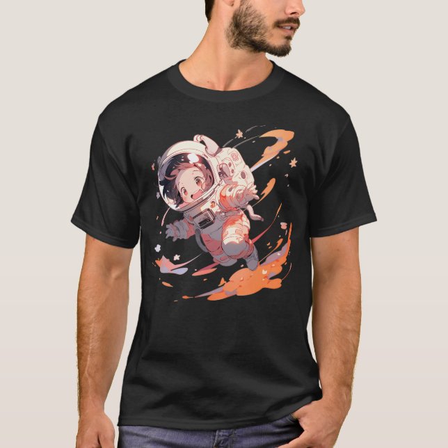 Camiseta Astronauta Cute (Frente)