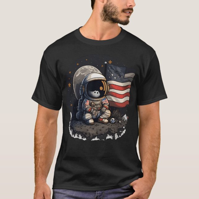 Camiseta Astronauta Cute (Frente)
