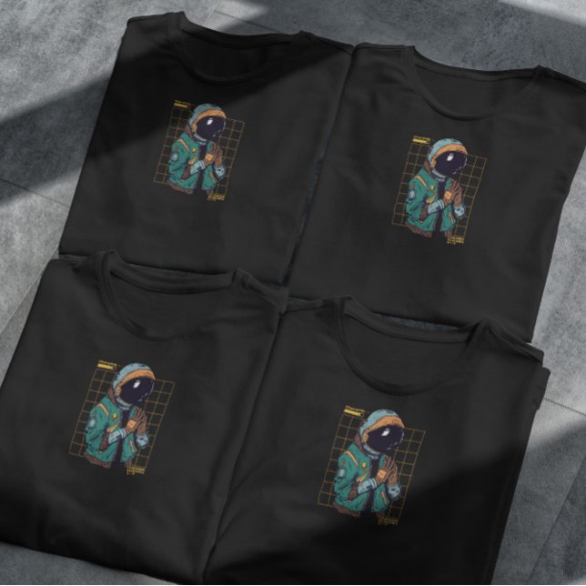 Camiseta Astronauta - Cyber Punk (Criador carregado)