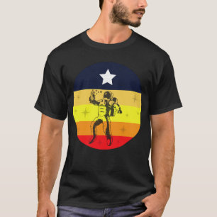 Camiseta Astronauta da Cidade Espacial de Houston Skyline
