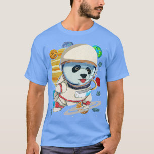 Camiseta Astronauta da Ciência Espacial: Panda Cute Animal