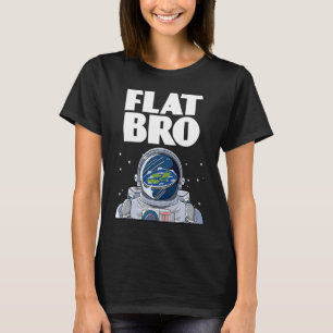 Camiseta Astronauta da Sociedade da Terra Plana Conspiração