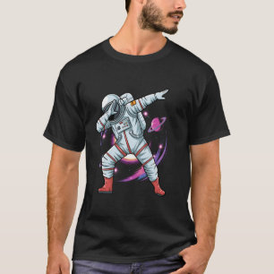 Camiseta Astronauta Dabbing Galáxia Aventura Criança Cósmic