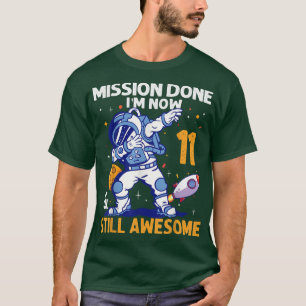 Camiseta Astronauta de 11 anos Planeta Espacial 11 Astronau