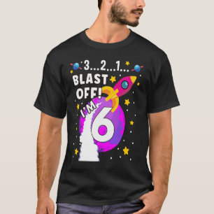 Camiseta Astronauta de 6 anos explodiu fora do espaço 6 Bir
