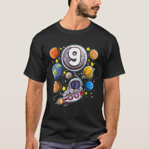 Camiseta Astronauta de 9 anos Astronauta de 9° Aniversário 