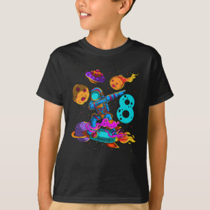 Camiseta Astronauta de Astronauta no Espaço 8º Aniversár