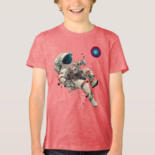 Camiseta Astronauta de Aventura Espacial Flutuante, Camisa-