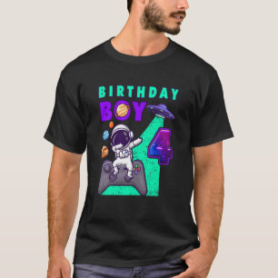 Camiseta Astronauta de Bater Jogador do aniversário de cria