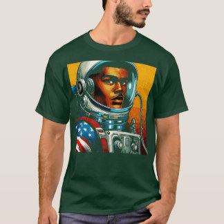 Camiseta Astronauta de BD no Estilo de Arte