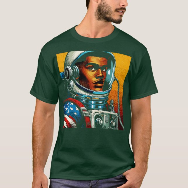 Camiseta Astronauta de BD no Estilo de Arte (Frente)