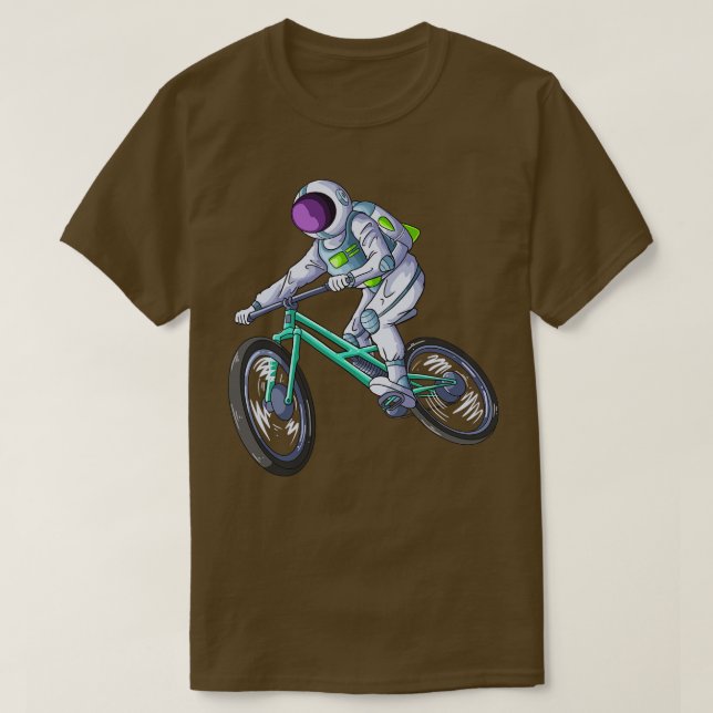 Camiseta Astronauta de bicicleta à lua (Frente do Design)