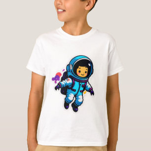 Camiseta Astronauta de desenho animado fofo