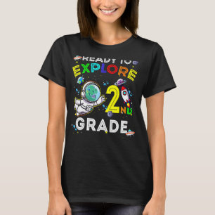 Camiseta Astronauta De Dino Espacial Pronta Para Explorar O
