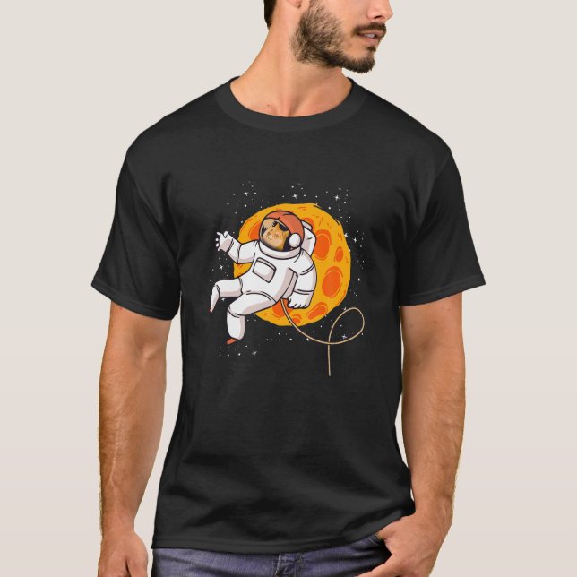 Camiseta Astronauta De Dogecoina Na Lua - Cripto Hodler (Frente)