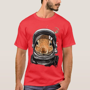 Camiseta Astronauta de Esquilo Astronauta Espacial Eploraçã