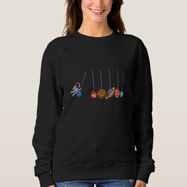 Camiseta Astronauta de Física Espacial dos Planetas (Frente)