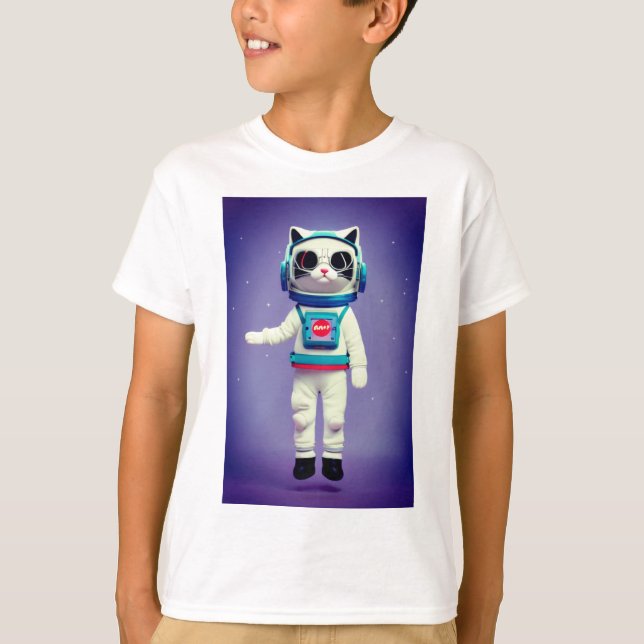 Camiseta Astronauta de Gato (Frente)