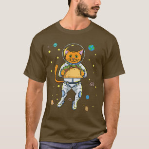 Camiseta Astronauta De Gato Com Taco