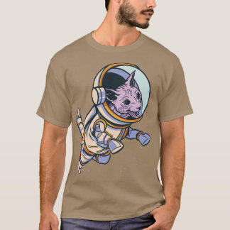 Camiseta Astronauta de Gato de Espionagem