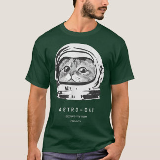 Camiseta Astronauta de Gato Espacial Gato Cosmico Raveling 