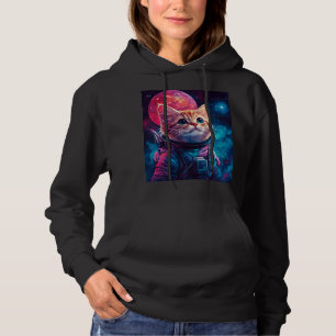 Camiseta Astronauta de gato - espaço rosa