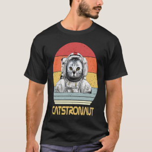 Camiseta Astronauta de Gato Vintage Castronauta Gato Astrol