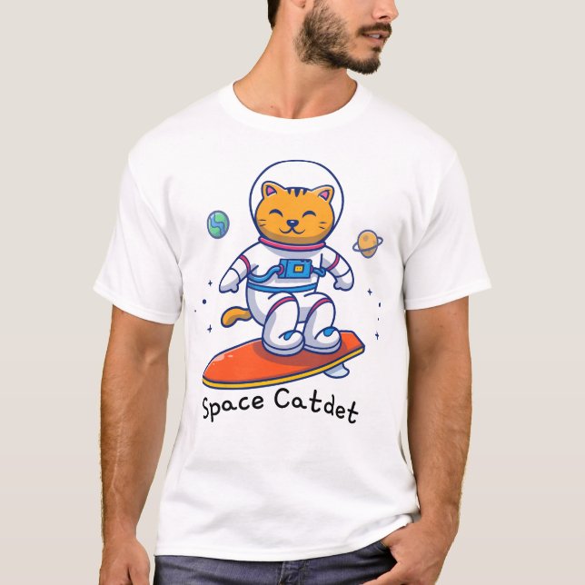 Camiseta astronauta de gatos (Frente)