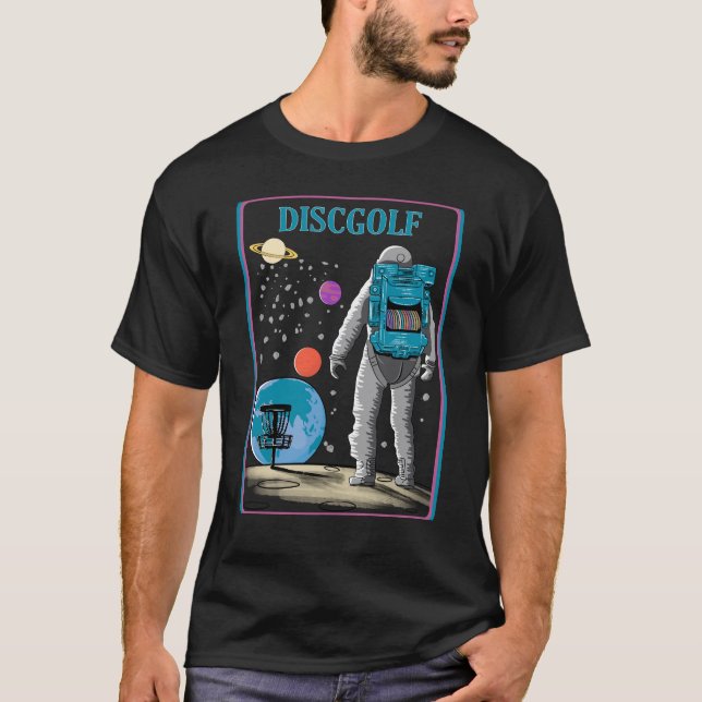 Camiseta Astronauta de golfe de disco - Golfe de disco (Frente)