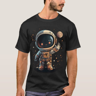 Camiseta Astronauta de Ondas Bonitas
