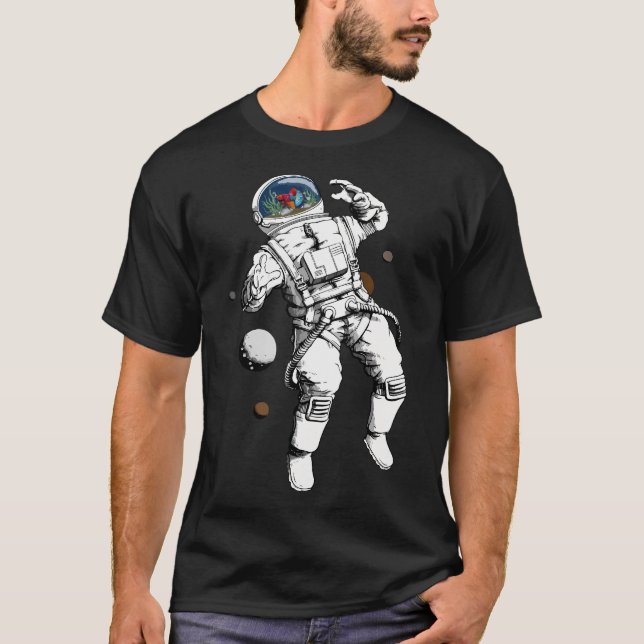 Camiseta Astronauta de Peixes (Frente)