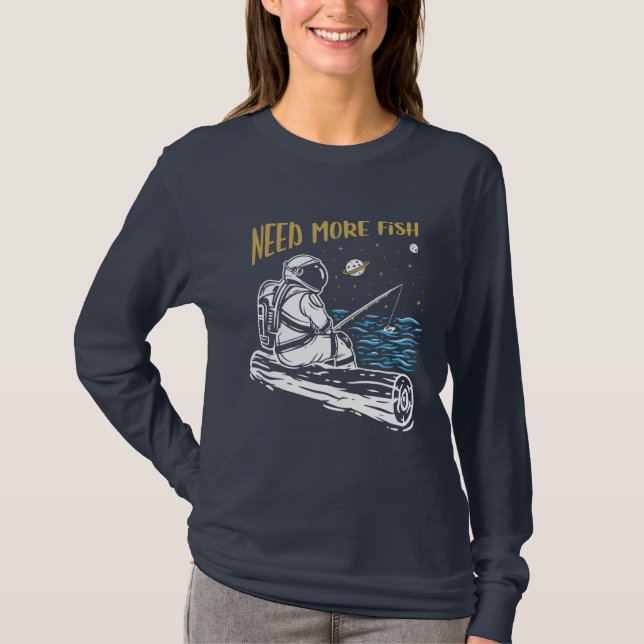 Camiseta Astronauta de Pesca (Frente)