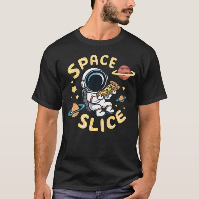 Camiseta Astronauta de pizza (Frente)