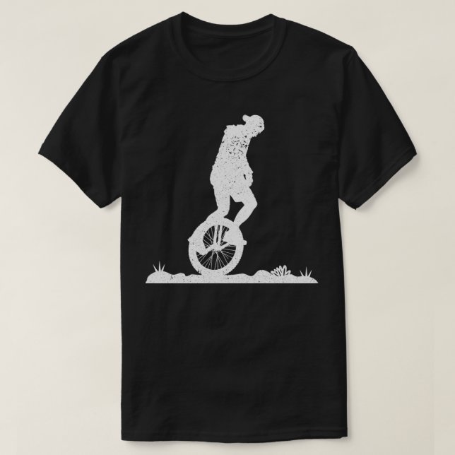 Camiseta Astronauta de roda única: skate elétrico de roda F (Frente do Design)