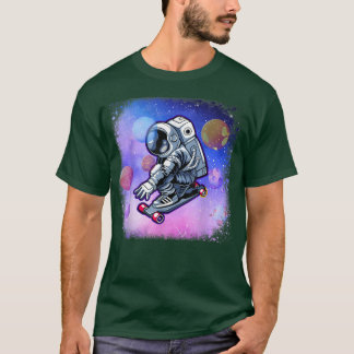 Camiseta Astronauta De Skateboard Cute No Skateboarder Espa