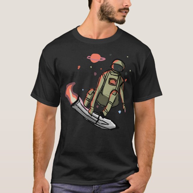 Camiseta Astronauta de Skating (Frente)