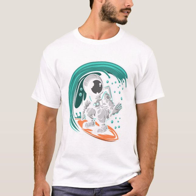 Camiseta Astronauta de Surfer (Frente)