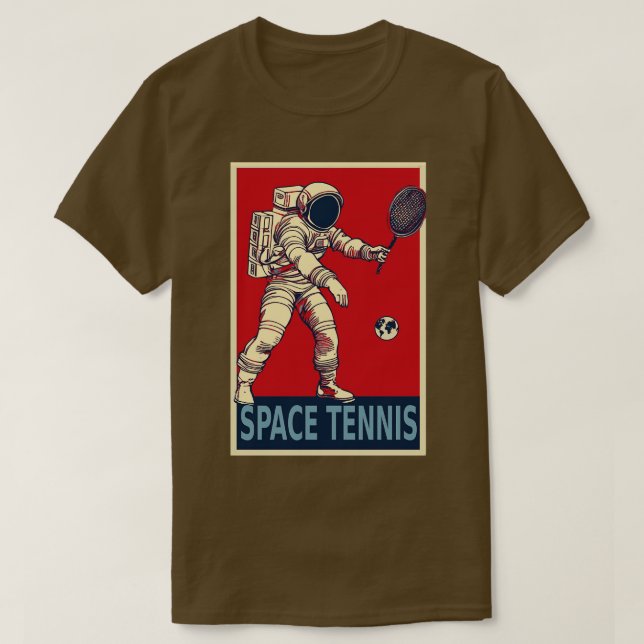 Camiseta Astronauta de Tênis espacial (Frente do Design)