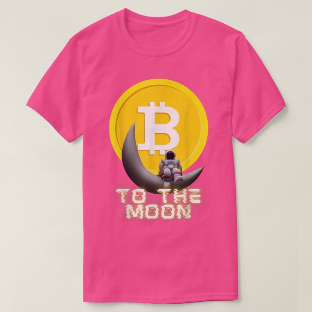 Camiseta Astronauta De Troca De Bitmoeda Para O Cryptocurre (Frente do Design)