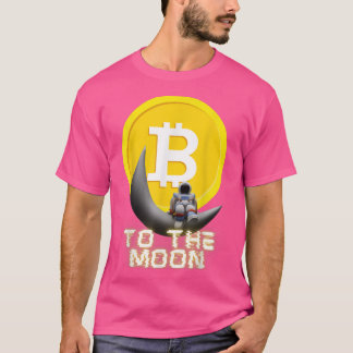 Camiseta Astronauta De Troca De Bitmoeda Para O Cryptocurre