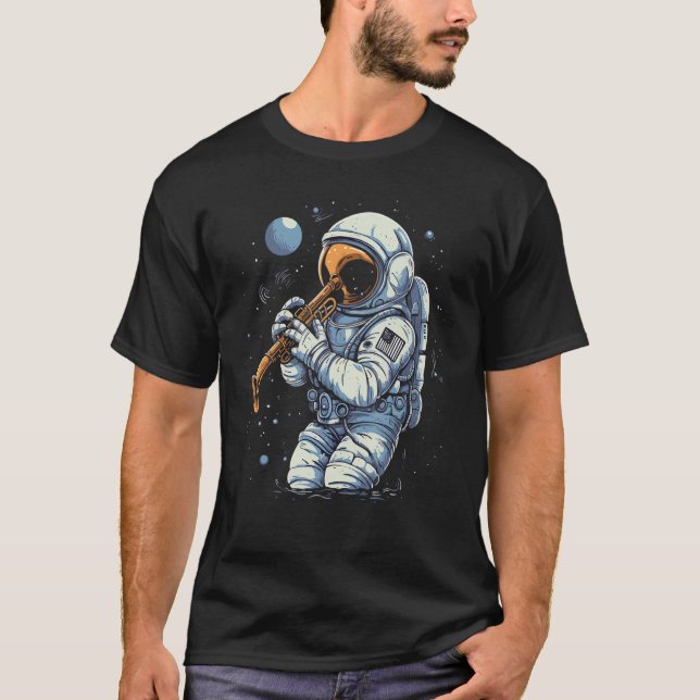 Camiseta Astronauta de trompete (Frente)