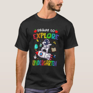 Camiseta Astronauta De Volta À Escola Pronta Para Explorar 