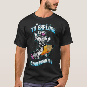 Camiseta Astronauta De Volta À Escola Pronta Para Explorar