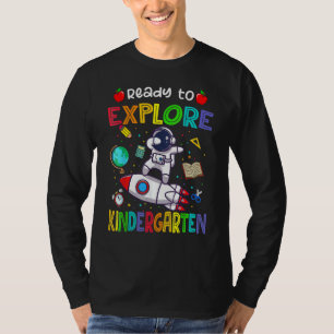 Camiseta Astronauta De Volta à Escola Pronto Para Explorar