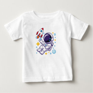 Camiseta Astronauta Desenho Bonito 