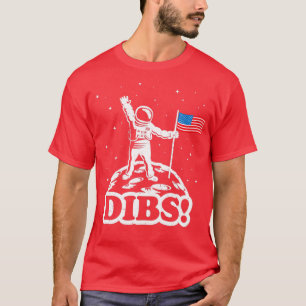 Camiseta Astronauta Dibs na América da Lua