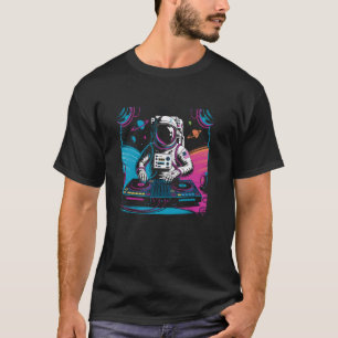 Camiseta Astronauta Disco Jockey Spaceman DJ Space Music